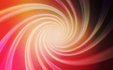 Işık kırmızı, sarı vektör düzen kozmik yıldız ile.