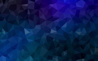 Koyu mavi vektör düşük poli düzeni.