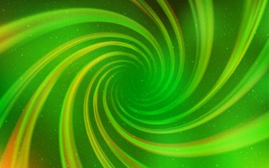 Açık yeşil, sarı vektör doku ile Samanyolu yıldız.