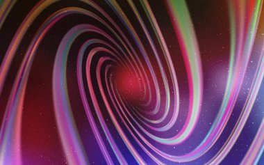 Kozmik yıldız düzeniyle ışık çok renkli vektör.