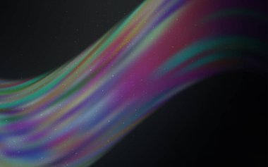 Uzay yıldızlı Light Gray vektör şablonu. Soyut şablonda gökyüzü yıldızlarıyla parlayan illüstrasyon. Fütürist reklamlar ve kitapçıklar için şablon.