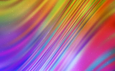 Hafif pembe, sarı vektör desen gece gökyüzü ile yıldız.