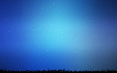 Kozmik Yıldızlar ile açık mavi vektör düzeni.