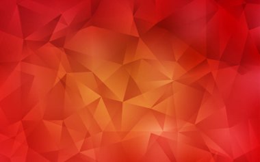 Açık Turuncu vektör gradyan üçgenler deseni.