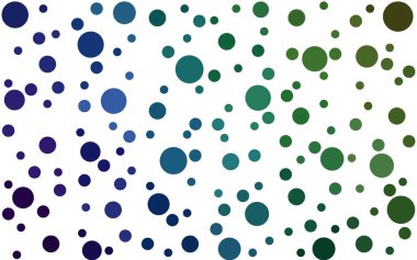 Koyu mavi, daire şekilli yeşil vektör düzeni.