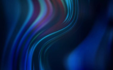 Koyu mavi vektör bulanık ve renkli desen.