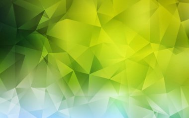 Açık yeşil, sarı vektör soyut mozaik arka plan.