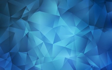 Açık BLUE vektör çokgen yerleşimi.