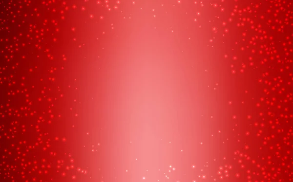 Luz Fondo vector rojo con estrellas de galaxia . — Vector de stock