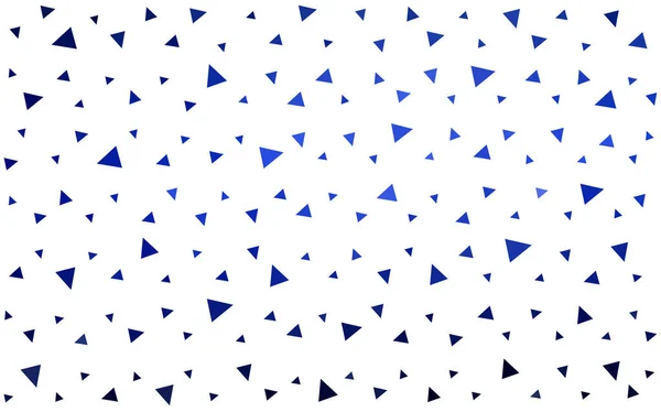 DARK BLUE vector  shining triangular background. — Stock Vector
