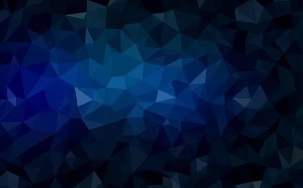 Fondo abstracto de polígono vectorial azul oscuro. — Vector de stock