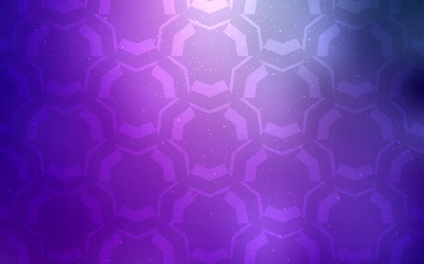 Modèle vectoriel violet clair, rose avec lignes courbes. — Image vectorielle
