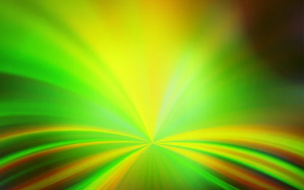 Verde claro, vector amarillo difuminado brillo textura abstracta . — Archivo Imágenes Vectoriales