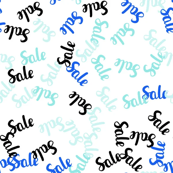 Light Blue, Green vector seamless texture with selling prices 70, 90 %. — Stock vektor