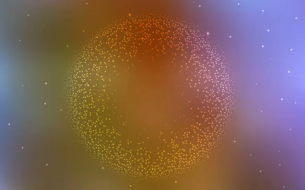 Fond vectoriel multicolore clair avec étoiles de galaxie . — Image vectorielle