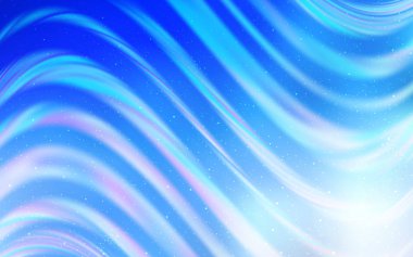 Gece gökyüzü desenle ışık mavi vektör yıldız.