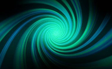 Koyu Mavi, Samanyolu yıldızları ile yeşil vektör dokusu. Degradeile bulanık soyut arka plan üzerinde uzay yıldızları. Astroloji web siteleri için desen.
