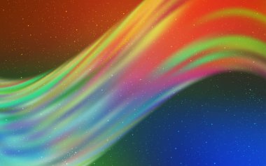 Açık mavi, Samanyolu yıldızlarıyla sarı vektör dokusu.