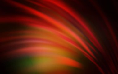 Koyu Turuncu vektör parlak şablonu bulanıklaştırdı.