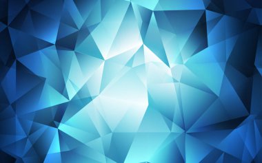 Çokgen biçiminde hafif BLUE vektör deseni.