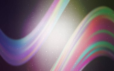 Hafif pembe, yeşil vektör desen gece gökyüzü ile yıldız.