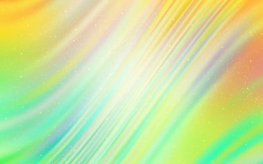 Açık yeşil, sarı vektör doku ile Samanyolu yıldız.