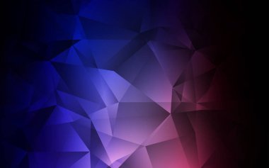 Koyu Pembe, Mavi vektör parlayan üçgen düzen.