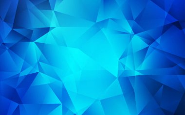 Açık BLUE vektör çokgen yerleşimi.