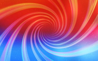 Açık mavi, Samanyolu yıldızlı kırmızı vektör dokusu. Soyut şablonda gökyüzü yıldızlarıyla parlayan illüstrasyon. Astroloji web siteleri için desen.