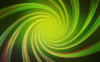 Açık yeşil, sarı vektör doku Samanyolu yıldız ile. Büyükayı yıldız ile modern soyut resim. Kozmik arka planlar için şablon.