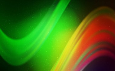 Açık Yeşil, Galaksi yıldızları ile kırmızı vektör arka plan. Degradeile bulanık soyut arka plan üzerinde uzay yıldızları. Astroloji web siteleri için desen.