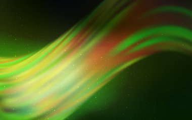 Astronomik yıldızlar ile açık yeşil vektör arka plan.