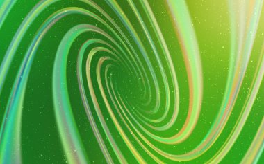 Açık yeşil uzay yıldızlı bir şablon. Parlak astronomik yıldızlı parlak renkli çizimler. İş ilanınız için akıllı tasarım.