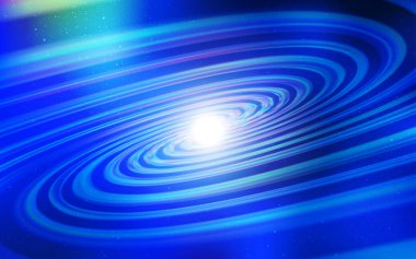 Kozmik Yıldızlar ile açık mavi vektör düzeni.