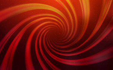 Koyu kırmızı, uzay yıldızları ile sarı vektör şablonu.