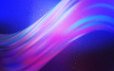 Açık mavi, astronomik yıldızlı kırmızı vektör arkaplan. Renkli kozmik yıldızlı soyut çizimler. Reklamınız, posteriniz, afişiniz için en iyi tasarım.