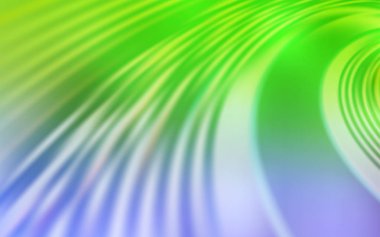 Açık Pembe, eğri çizgileri olan yeşil vektör şablonu.