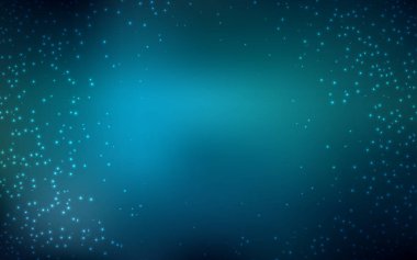 Koyu mavi vektör düzen kozmik yıldız ile.