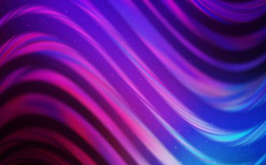 Açık Pembe, Astronomik yıldızlarla mavi vektör arka plan.