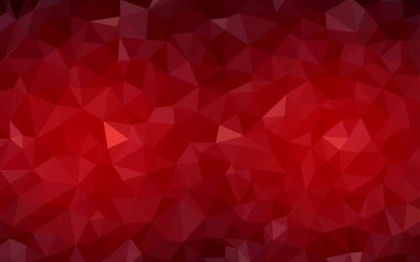 Koyu kırmızı vektör çokgen desen.