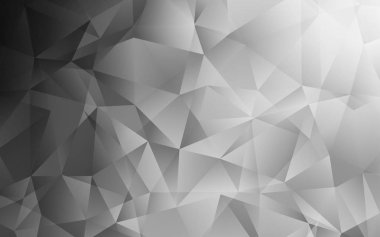 Açık Gri vektör düşük poli doku. Çokgen şekilli bir örnek. Tasarımınız için üçgen desen.