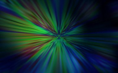 Koyu yeşil vektör bulanık ve renkli desen. Gradyan tasarımlı, soyut, ışıltılı çizimler. Tasarımının yeni yolu.