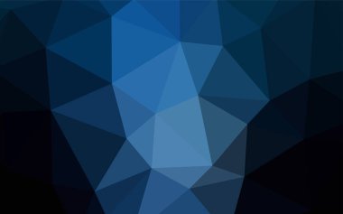 Lacivert vektör soyut poligonal desen.