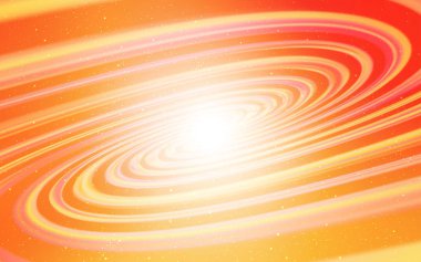 Galaksi yıldızları ile açık turuncu vektör arka plan.