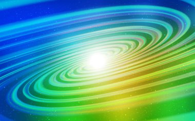 Açık mavi, Samanyolu yıldızlar ile yeşil vektör doku.