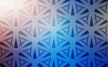 Açık Mavi, üçgenli sarı vektör arkaplanı.