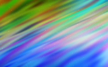 Açık mavi, gece gökyüzü yıldızlar ile yeşil vektör deseni.