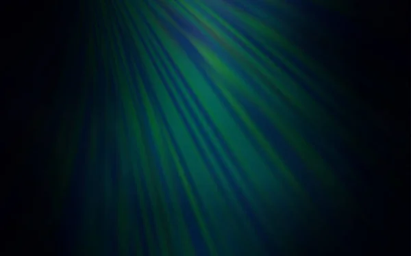 Verde Oscuro Vector Difuminado Brillo Fondo Abstracto Nueva Ilustración Color — Vector de stock