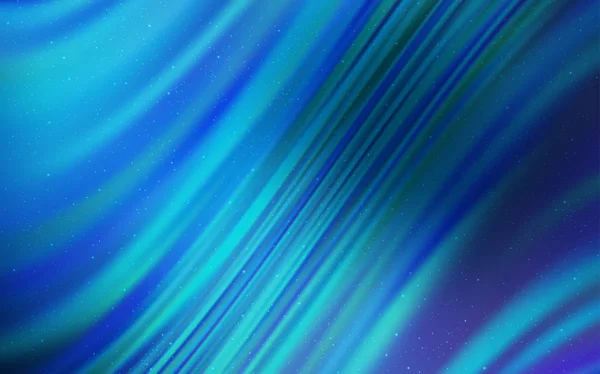 Dunkelblaue Vektorvorlage Mit Raumsternen Glitzernde Abstrakte Illustration Mit Farbenfrohen Kosmischen — Stockvektor