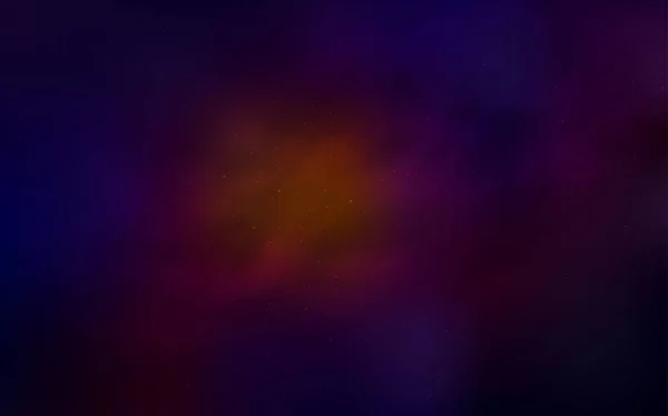 Modèle vectoriel bleu foncé, rouge avec étoiles spatiales . — Image vectorielle